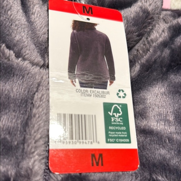 Women’s net 32 Heat fuzzy zip up jacket. Grayish purple. Size M Super warm, cozy - Picture 6 of 7